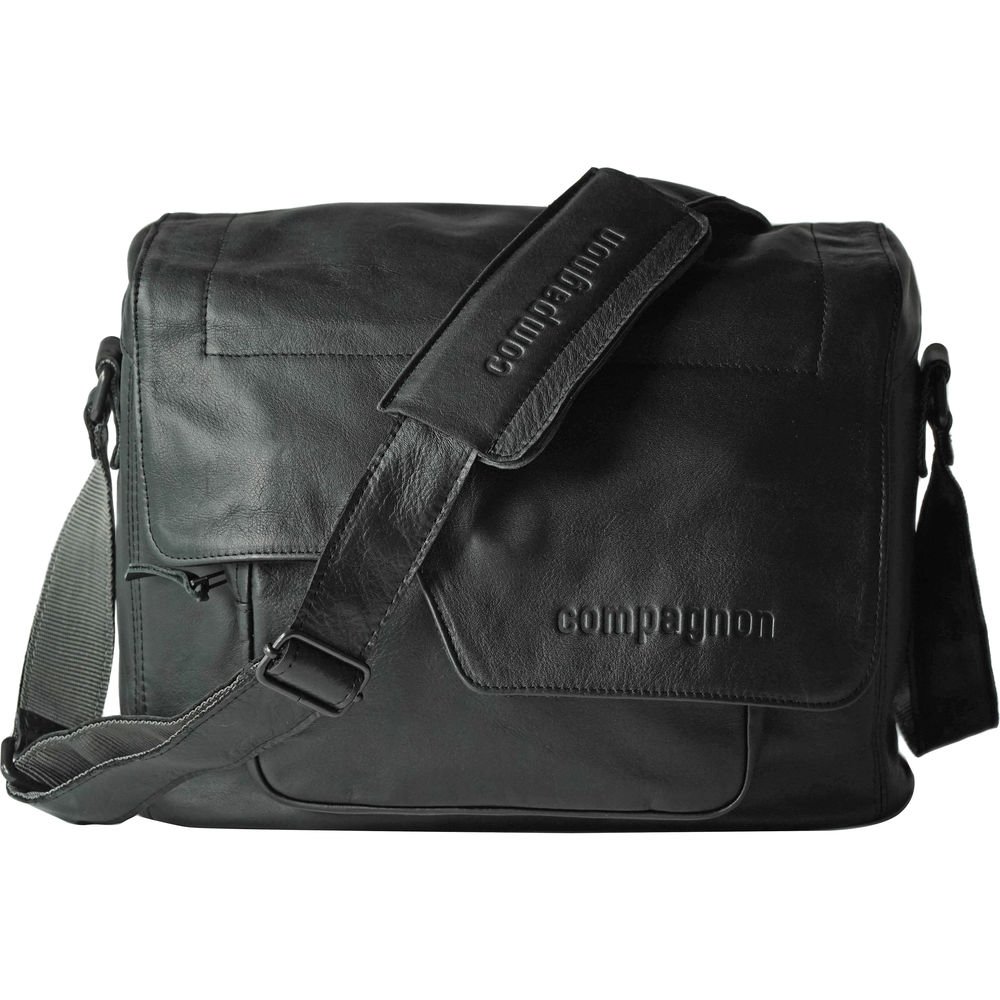 compagnon the medium messenger Leather Camera Bag