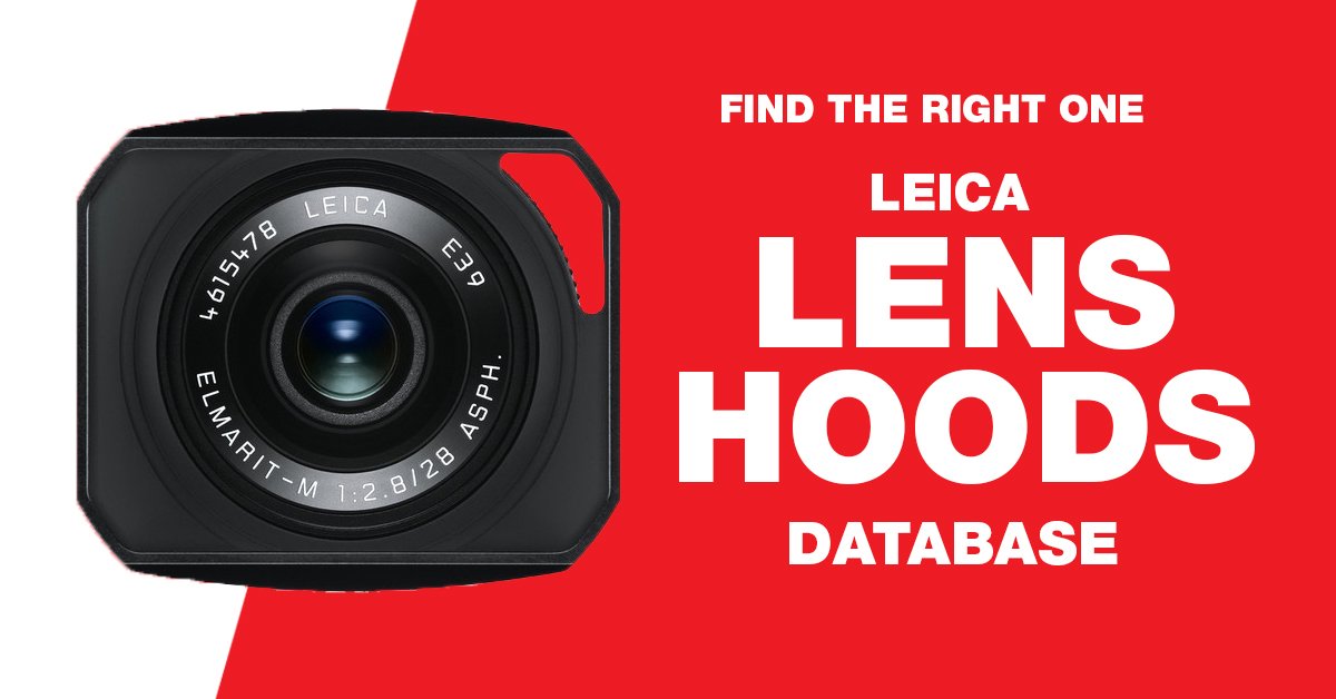 Leica lens hood graphic