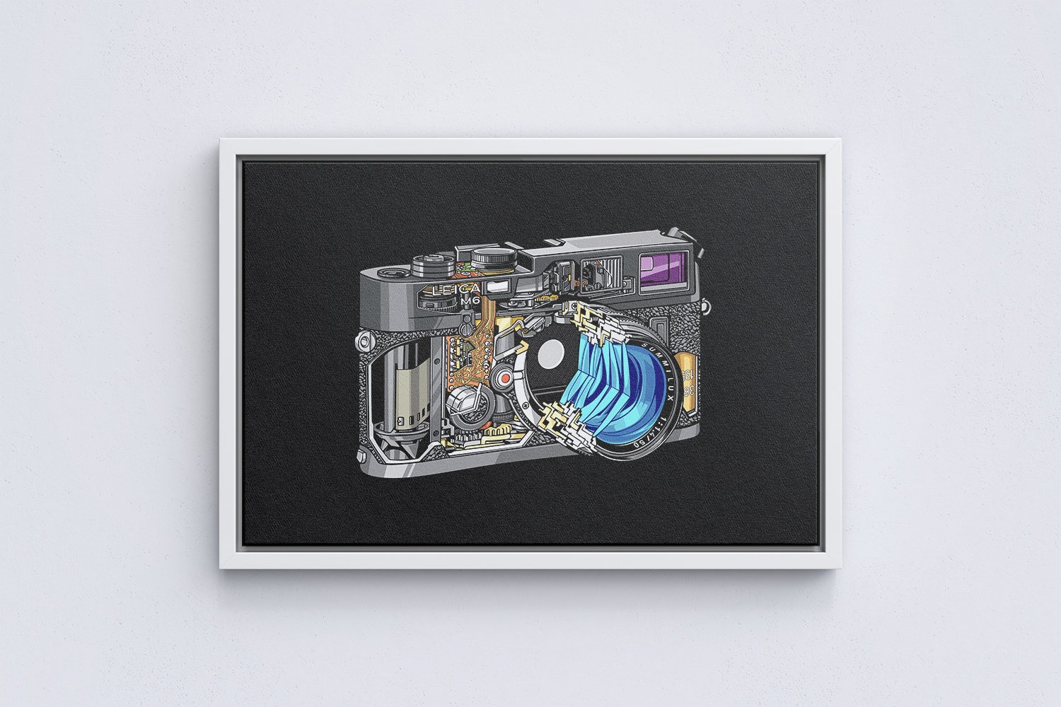 Leica Poster M6 cutaway color