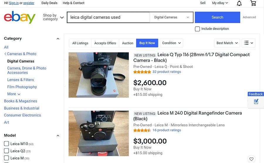 ebay used leicas