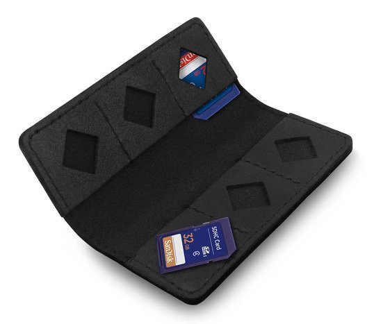 MegaGear Leather SD Card Holder